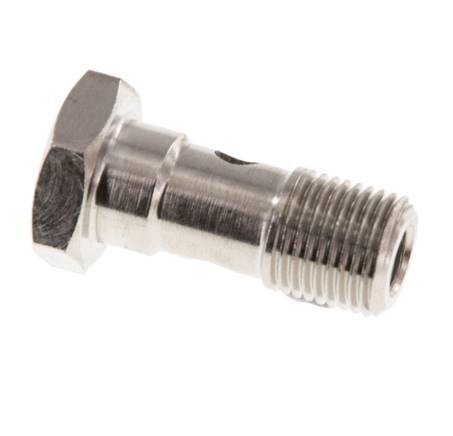 1-way nickel-plated Brass Banjo Bolt with G1/8'' Male Threads L22.5mm [5 Pieces]