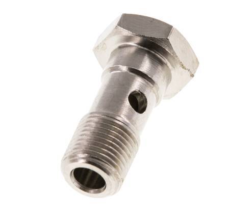 1-way nickel-plated Brass Banjo Bolt with G1/8'' Male Threads L22.5mm [5 Pieces]