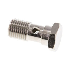 1-way nickel-plated Brass Banjo Bolt with G1/4'' Male Threads L28mm [2 Pieces]