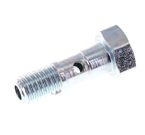 1-way zinc plated Steel Banjo Bolt with M5 Male Threads L16.2mm [5 Pieces]