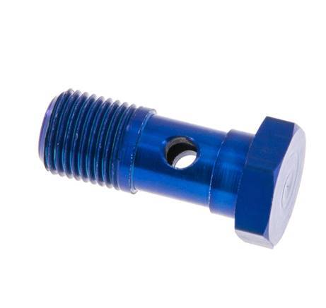 1-way Aluminum Banjo Bolt with G1/8'' Male Threads L23mm [5 Pieces]