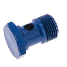 1-way Aluminum Banjo Bolt with G3/8'' Male Threads L25mm [2 Pieces]