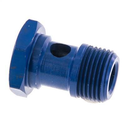 1-way Aluminum Banjo Bolt with G3/8'' Male Threads L25mm [2 Pieces]