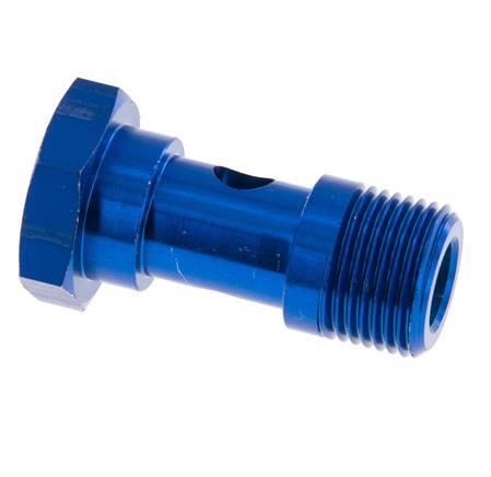 1-way Aluminum Banjo Bolt with G3/8'' Male Threads L37mm [2 Pieces]
