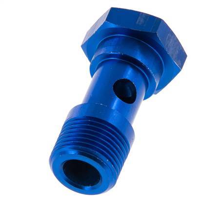 1-way Aluminum Banjo Bolt with G3/8'' Male Threads L37mm [2 Pieces]