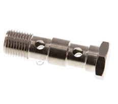 2-way nickel-plated Brass Banjo Bolt with G1/4'' Male Threads L46mm [2 Pieces]