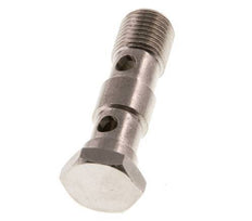 2-way nickel-plated Brass Banjo Bolt with G1/4'' Male Threads L46mm [2 Pieces]