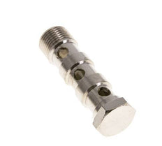 3-way nickel-plated Brass Banjo Bolt with G3/8'' Male Threads L57mm