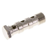 3-way nickel-plated Brass Banjo Bolt with G3/8'' Male Threads L57mm