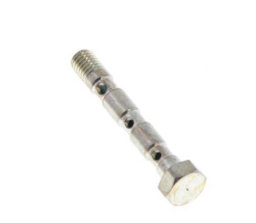 3-way zinc plated Steel Banjo Bolt with M5 Male Threads L36mm