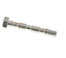 3-way zinc plated Steel Banjo Bolt with M5 Male Threads L36mm