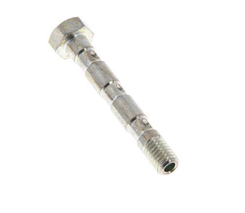 3-way zinc plated Steel Banjo Bolt with M5 Male Threads L36mm