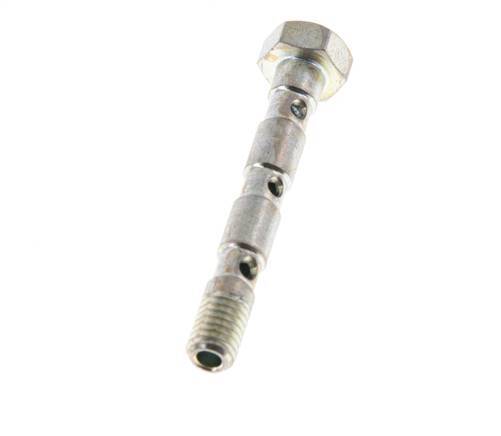 3-way zinc plated Steel Banjo Bolt with M5 Male Threads L36mm