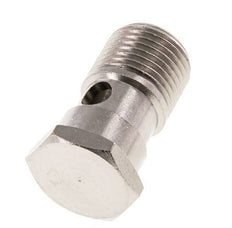 1-way nickel-plated Brass Banjo Bolt with G1/2'' Male Threads L37.3mm
