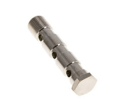 3-way nickel-plated Brass Banjo Bolt with G3/8'' Male Threads L79mm