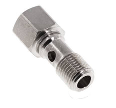1-way nickel-plated Brass Banjo Bolt with G1/4'' Male and Female Threads L28mm [2 Pieces]