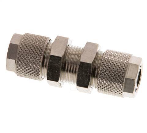 10x8 & 6x4 Nickel plated Brass Straight Push-on Fitting Bulkhead