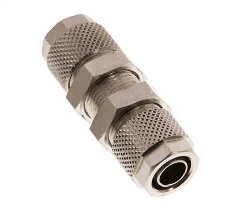 10x8 & 6x4 Nickel plated Brass Straight Push-on Fitting Bulkhead