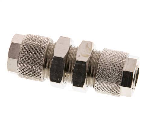 10x8 & 8x6 Nickel plated Brass Straight Push-on Fitting Bulkhead