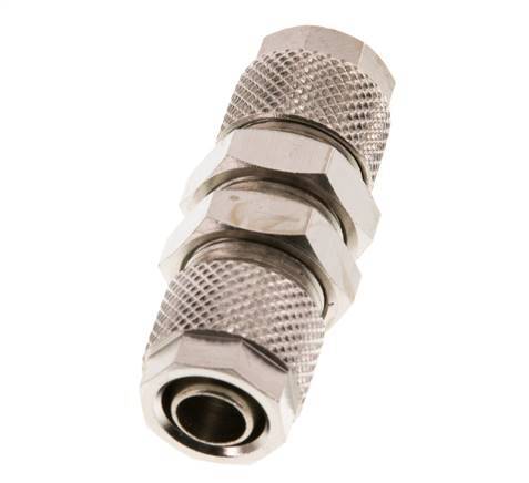 10x8 & 8x6 Nickel plated Brass Straight Push-on Fitting Bulkhead