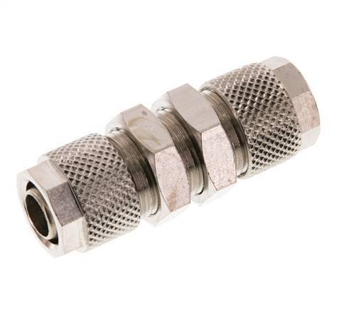 10x8 & 8x6 Nickel plated Brass Straight Push-on Fitting Bulkhead
