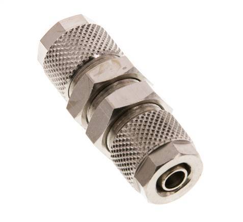 10x8 & 8x6 Nickel plated Brass Straight Push-on Fitting Bulkhead