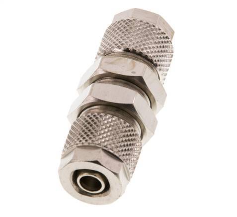 10x8 & 8x6 Nickel plated Brass Straight Push-on Fitting Bulkhead