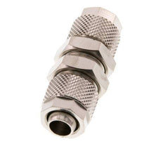 10x8 Nickel plated Brass Straight Push-on Fitting Bulkhead