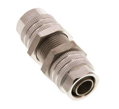 11.6x9 Nickel plated Brass Straight Push-on Fitting Bulkhead