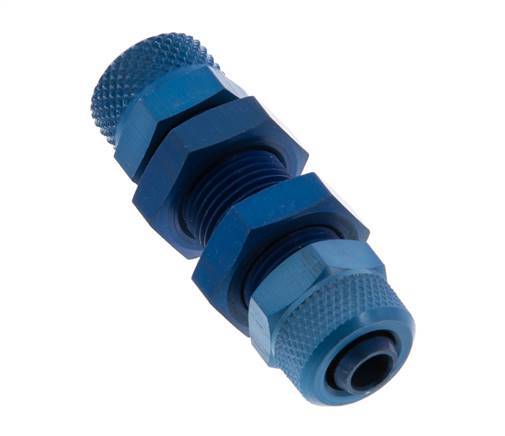 8x6 Aluminum Straight Push-on Fitting Bulkhead