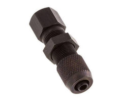 4.3x3 & M5 Aluminum Straight Push-on Fitting with Female Threads Bulkhead