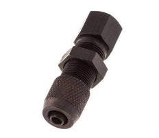 4.3x3 & M5 Aluminum Straight Push-on Fitting with Female Threads Bulkhead