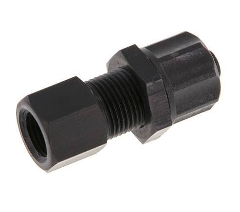 8x6 & G1/8'' Aluminum Straight Push-on Fitting with Female Threads Bulkhead