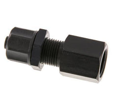 8x6 & G1/4'' Aluminum Straight Push-on Fitting with Female Threads Bulkhead