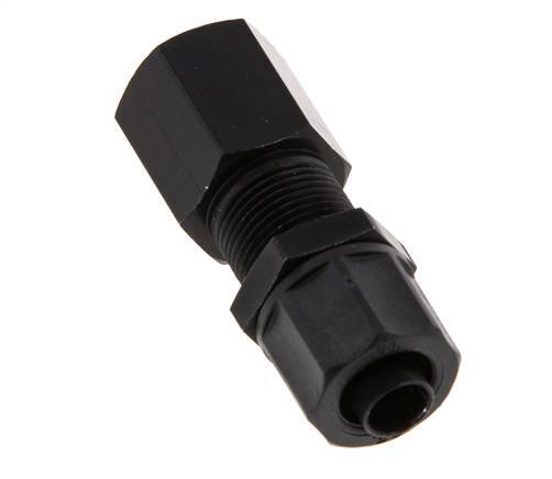 10x8 & G1/4'' Aluminum Straight Push-on Fitting with Female Threads Bulkhead