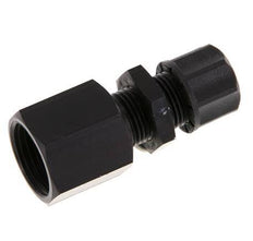 8x6 & G3/8'' Aluminum Straight Push-on Fitting with Female Threads Bulkhead