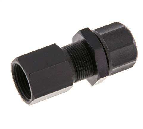 11.6x9 & G3/8'' Aluminum Straight Push-on Fitting with Female Threads Bulkhead