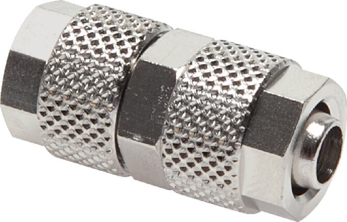 12x10 Nickel plated Brass Straight Push-on Fitting [2 Pieces]