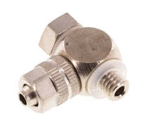 4.3x3 & M5 Nickel plated Brass Banjo Push-on Fitting with Male Threads with O-ring Rotatable [10 Pieces]