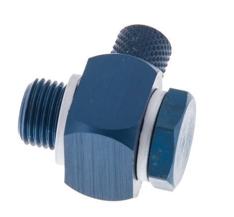 4.3x3 & G1/8'' Aluminum Banjo Push-on Fitting with Male Threads with O-ring Rotatable [10 Pieces]