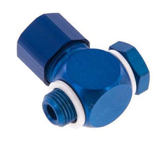 10x8 & G1/8'' Aluminum Banjo Push-on Fitting with Male Threads with O-ring Rotatable [10 Pieces]