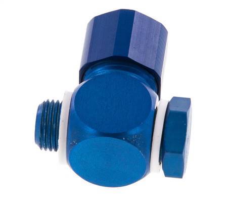 10x8 & G1/8'' Aluminum Banjo Push-on Fitting with Male Threads with O-ring Rotatable [10 Pieces]