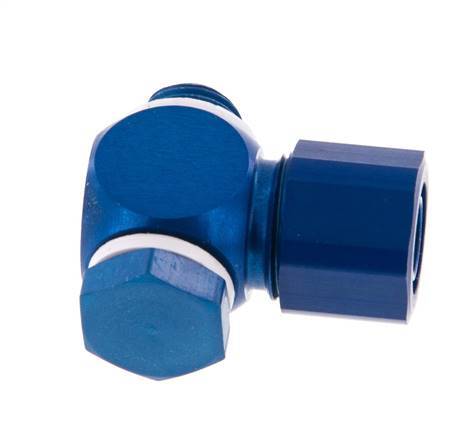 10x8 & G1/8'' Aluminum Banjo Push-on Fitting with Male Threads with O-ring Rotatable [10 Pieces]