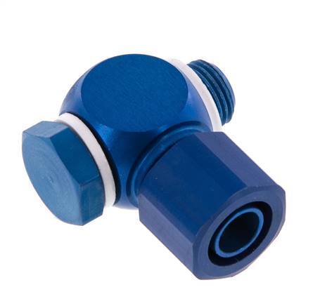 10x8 & G1/8'' Aluminum Banjo Push-on Fitting with Male Threads with O-ring Rotatable [10 Pieces]