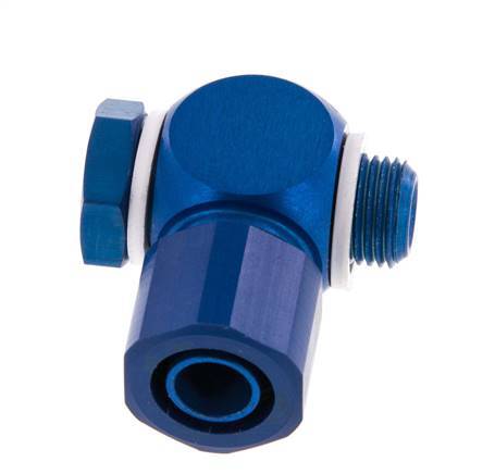 10x8 & G1/8'' Aluminum Banjo Push-on Fitting with Male Threads with O-ring Rotatable [10 Pieces]