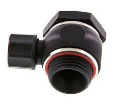 10x8 & G1/2'' Aluminum Banjo Push-on Fitting with Male Threads with O-ring Rotatable [5 Pieces]