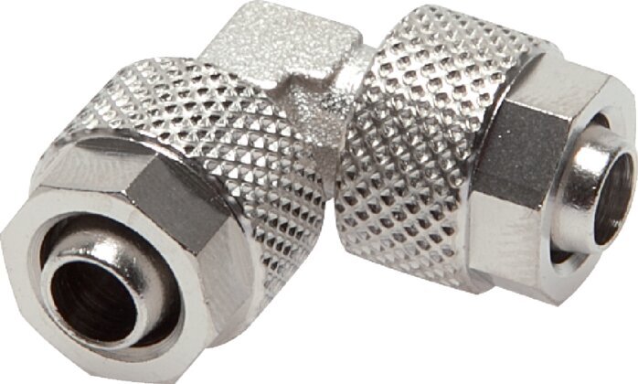 8x6 Nickel plated Brass Elbow Push-on Fitting [2 Pieces]