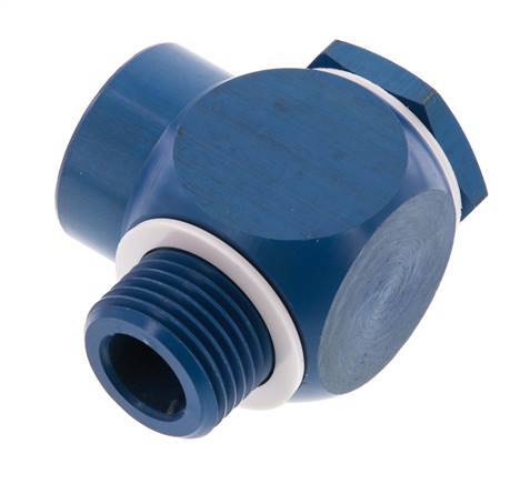 G1/2'' Aluminum Banjo Fitting with Male and Female Threads with Banjo Bolt with O-ring Rotatable