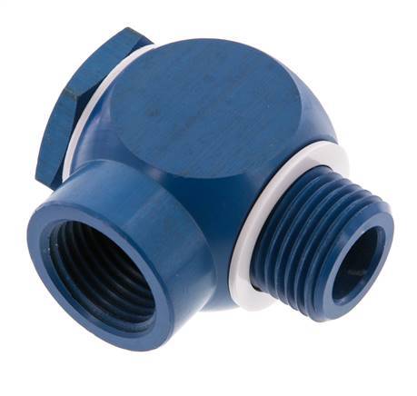 G1/2'' Aluminum Banjo Fitting with Male and Female Threads with Banjo Bolt with O-ring Rotatable