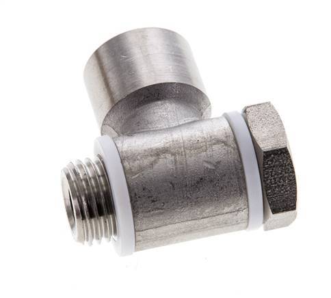 G1/4'' Stainless Steel 1.4404 Banjo Fitting with Male and Female Threads with Banjo Bolt with O-ring Rotatable
